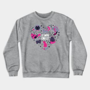 I Love Cats Crewneck Sweatshirt